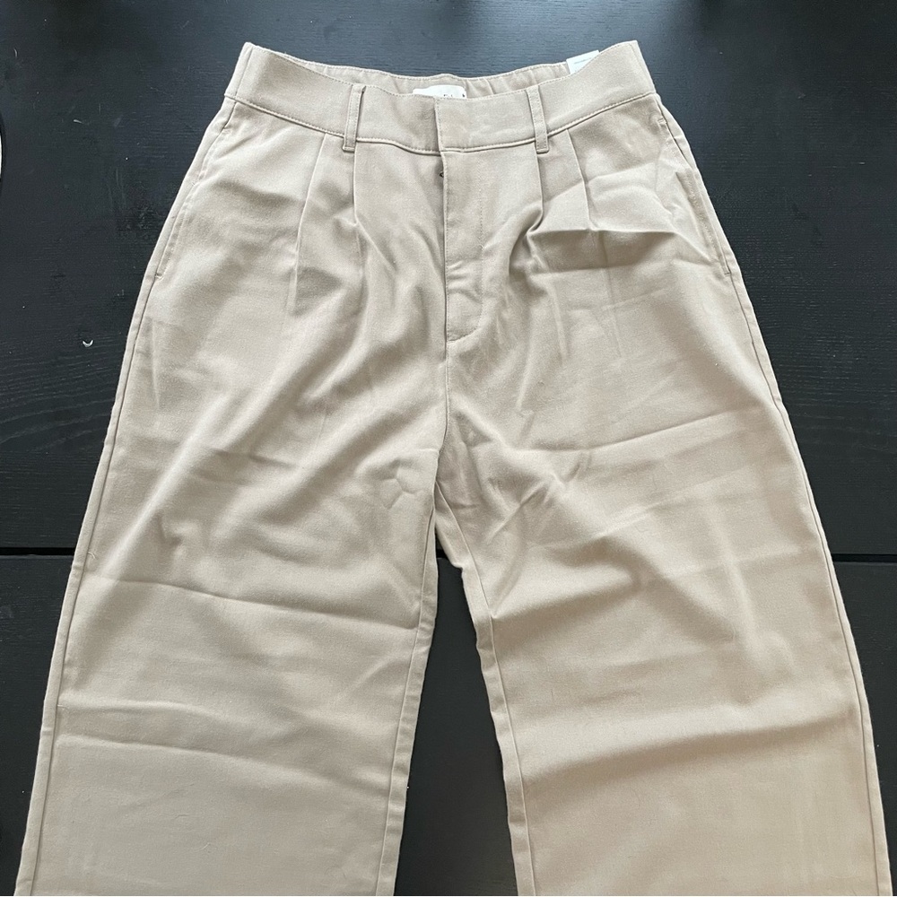 Abercrombie and Fitch - Wide leg trouser - Cream - Size M